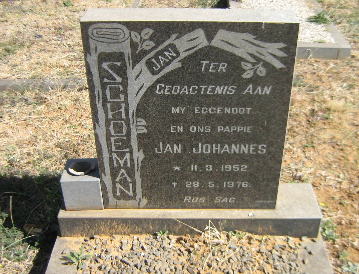 SCHOEMAN Jan Johannes 1952-1976