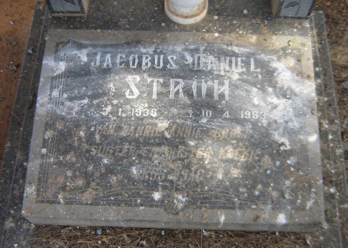 STRÖH Jacobus Daniël 1938-1983