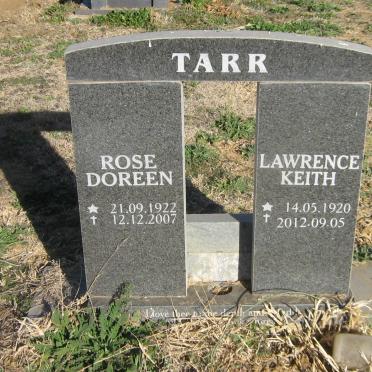 TARR Lawrence Keith 1920-2012 &amp; Rose Doreen 1922-2007