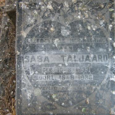 TALJAARD Baba 1933-1933