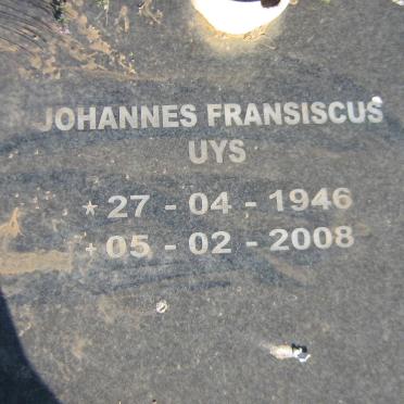 UYS Johannes Fransiscus 1946-2008