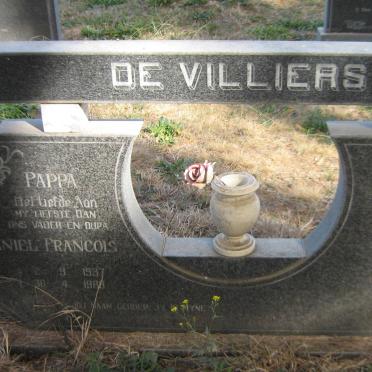 VILLIERS Daniël Francois, de 1937-1988