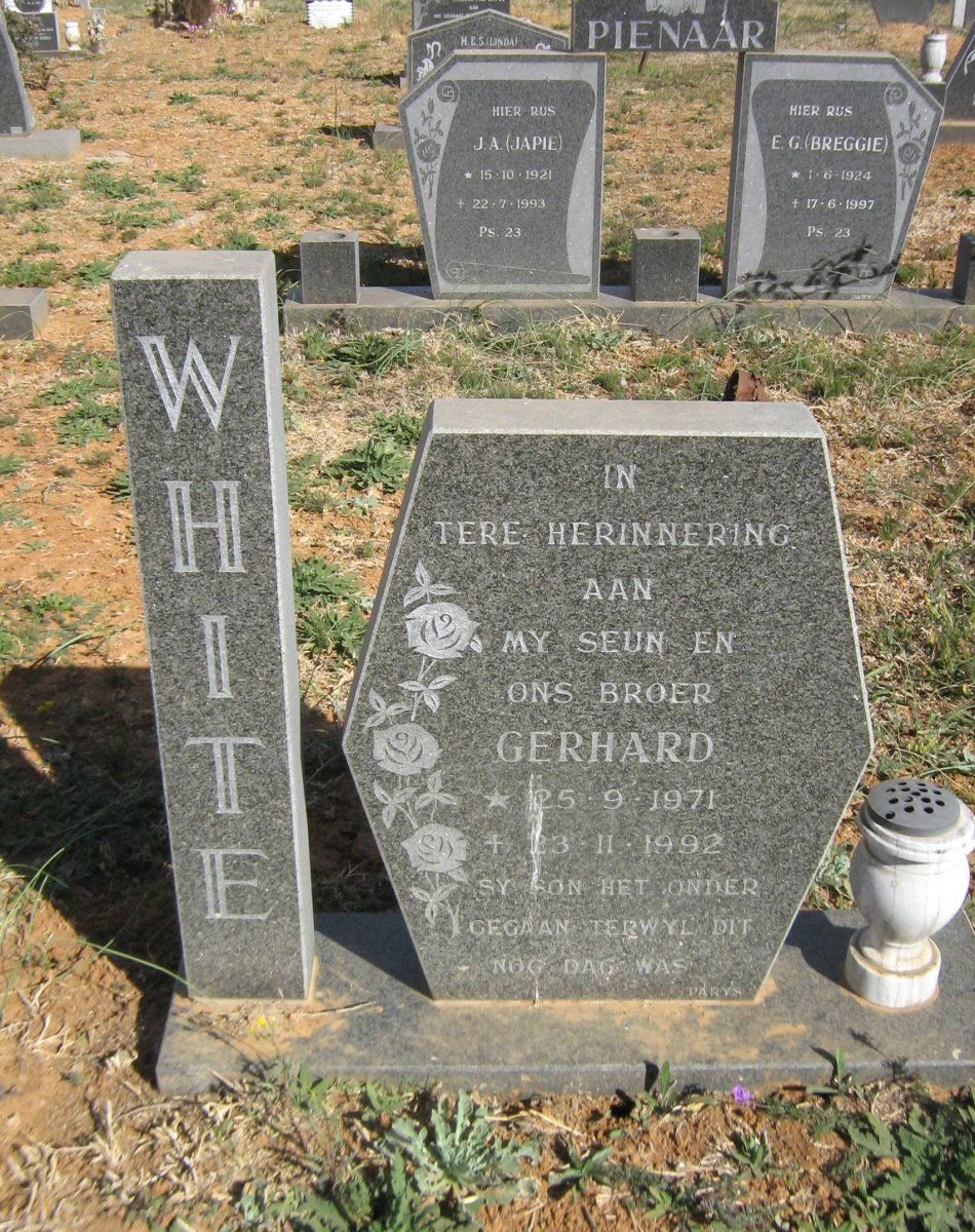WHITE Gerhard 1971-1992