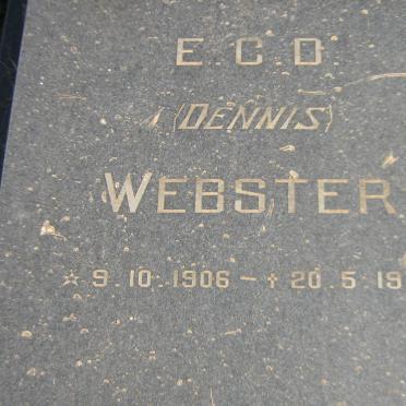 WEBSTER E.C.D. 1906-1977