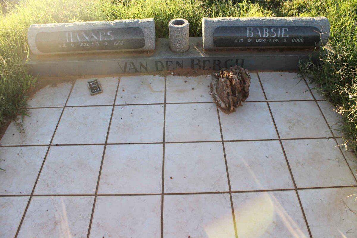BERGH Hannes, van den 1922-1993 &amp; Babsie 1924-2000