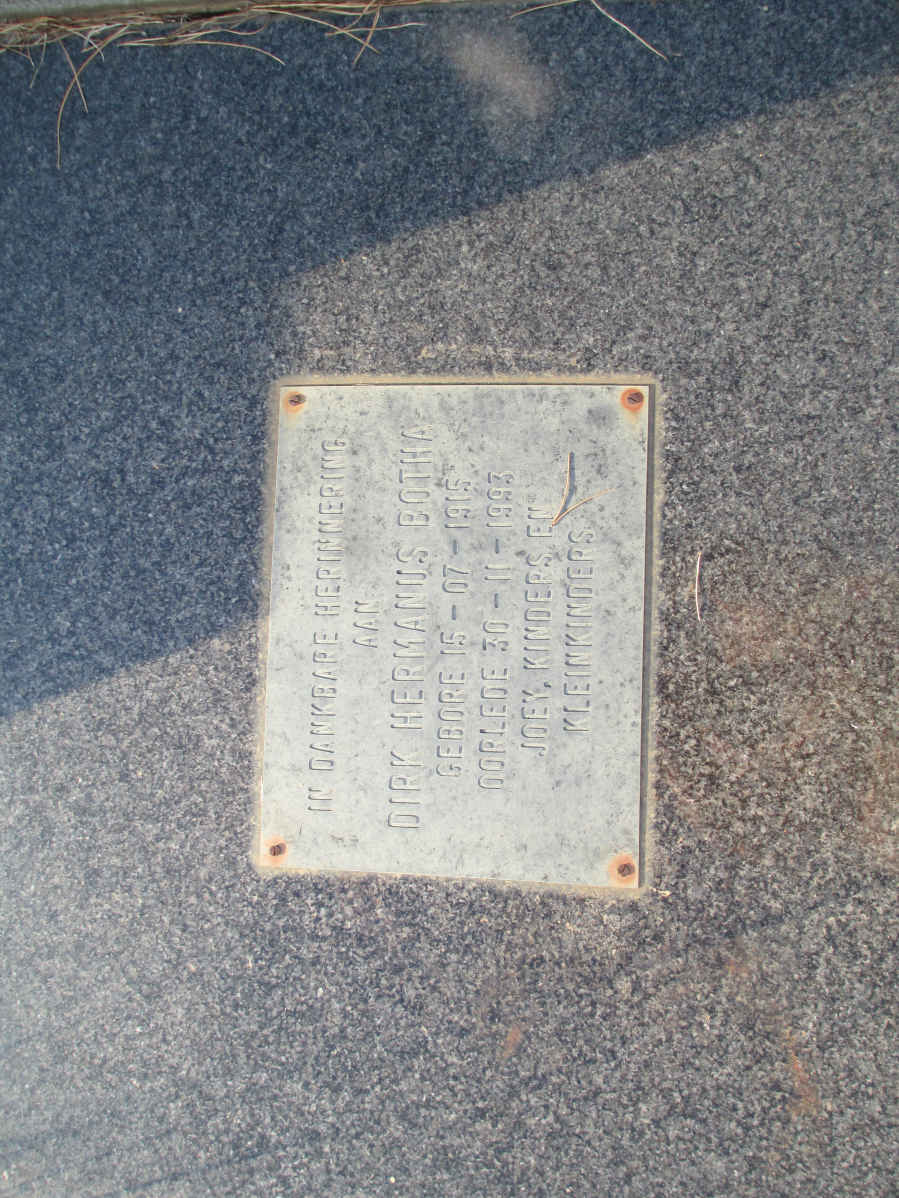 BOTHA Dirk Hermanus 1915-1993