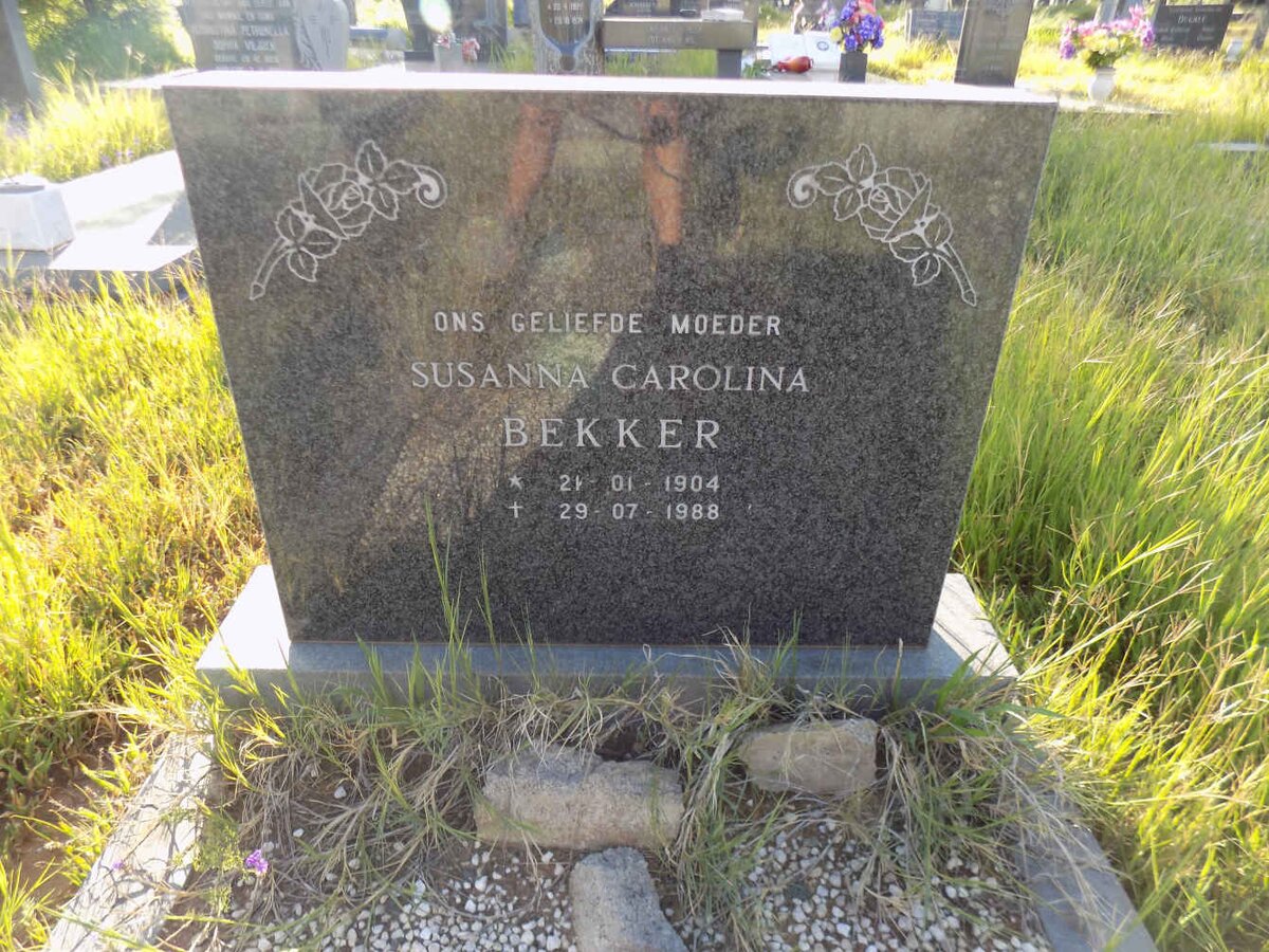 BEKKER Susanna Carolina 1904-1988