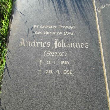 CRONJE Andries Johannes 1919-1992 &amp; Helena Christina Jacoba 1928-