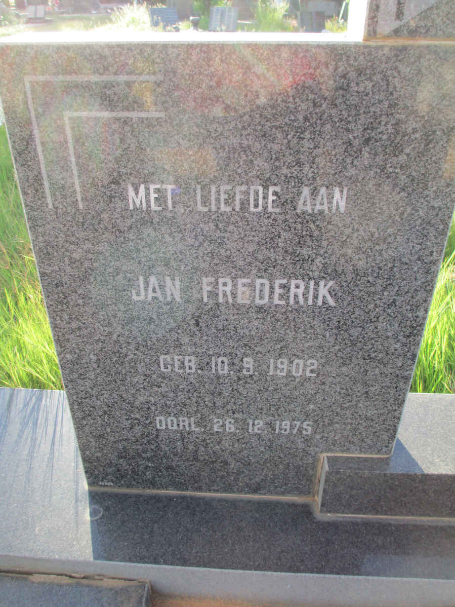 DYK Jan Frederik, van 1902-1975