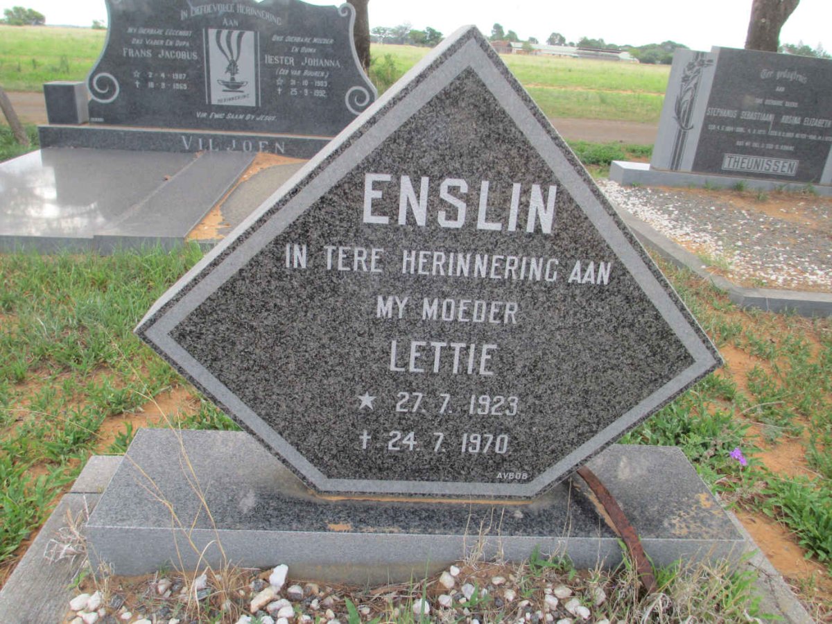 ENSLIN Lettie 1923-1970