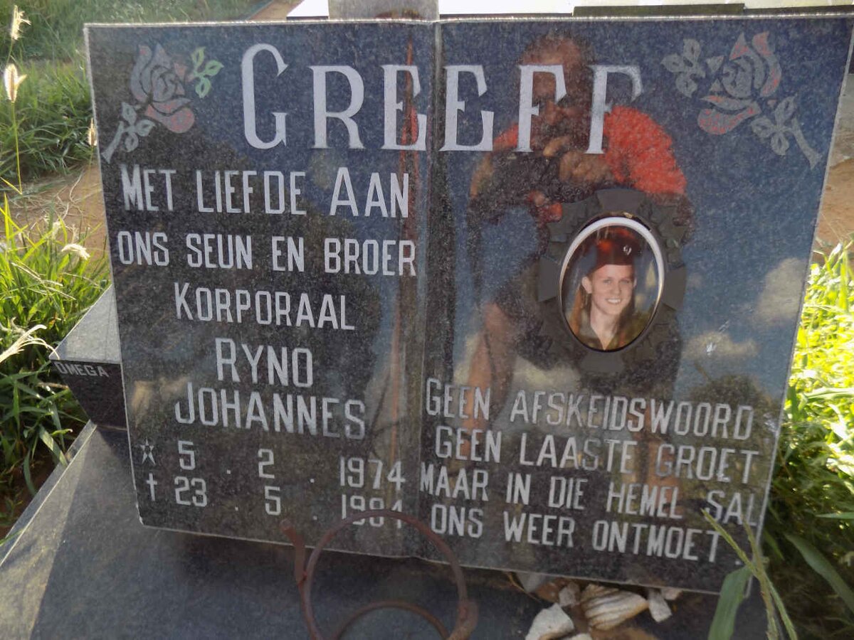 GREEFF Ryno Johannes 1974-1994