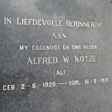 KOTZE Alfred W. 1928-1971