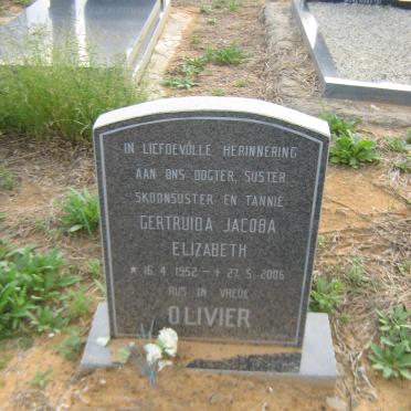 OLIVIER Gertruida Jacoba Elizabeth 1952-2006