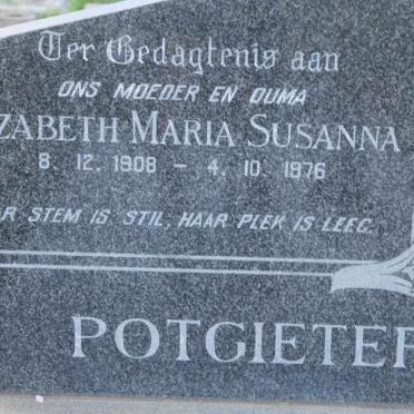 POTGIETER Elizabeth Maria Susanna 1908-1976