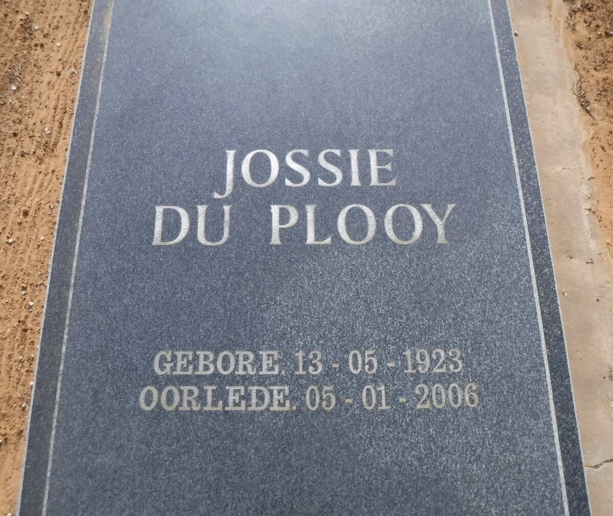PLOOY Jossie, du 1923-2006