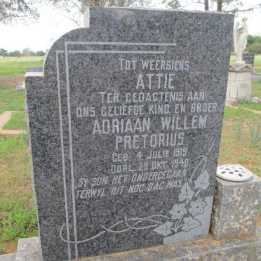 PRETORIUS Adriaan Willem 1919-1940