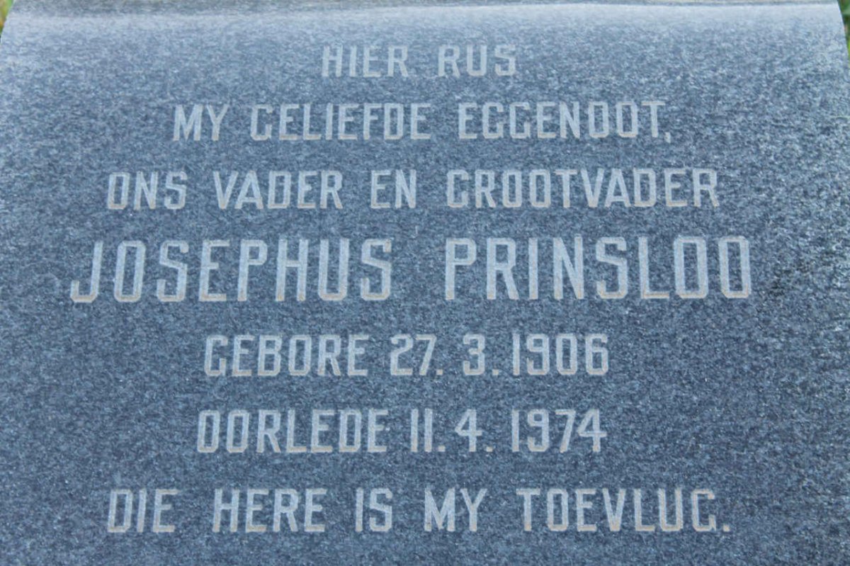 PRINSLOO Josephus 1906-1974