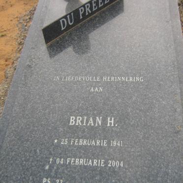 PREEZ Brian H., du 1941-2004