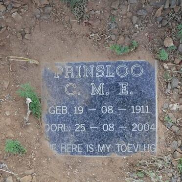 PRINSLOO C.M.E. 1911-2004