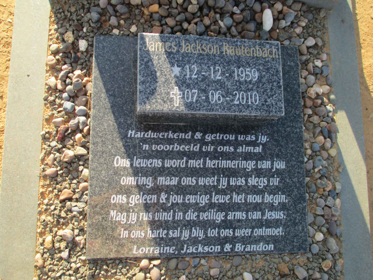 RAUTENBACH James Jackson 1959-2010