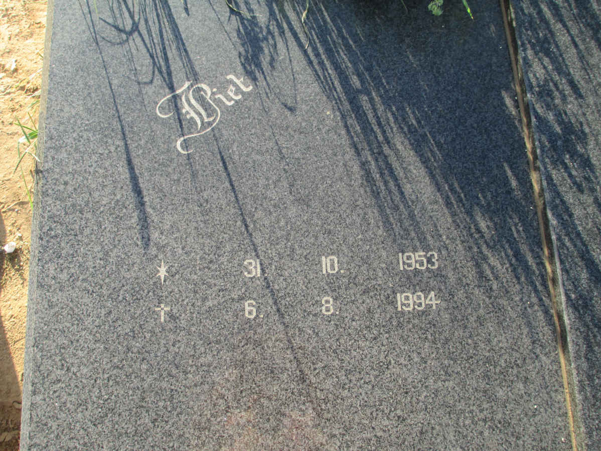 RHEEDER Piet 1953-1994