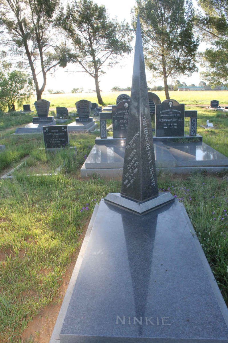 RENSBURG Hendrik Jacobus, Janse van 1931-1966