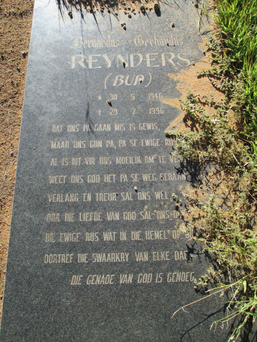 REYNDERS Bernardus Gerhardus 1946-1996