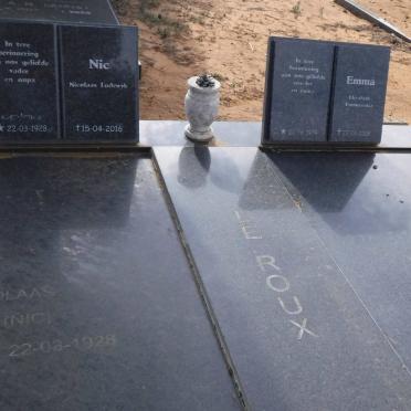 ROUX Nicolaas Lodewyk, le 1928-2016 &amp; Elizabeth Emmerentia VORSTER 1924-2008