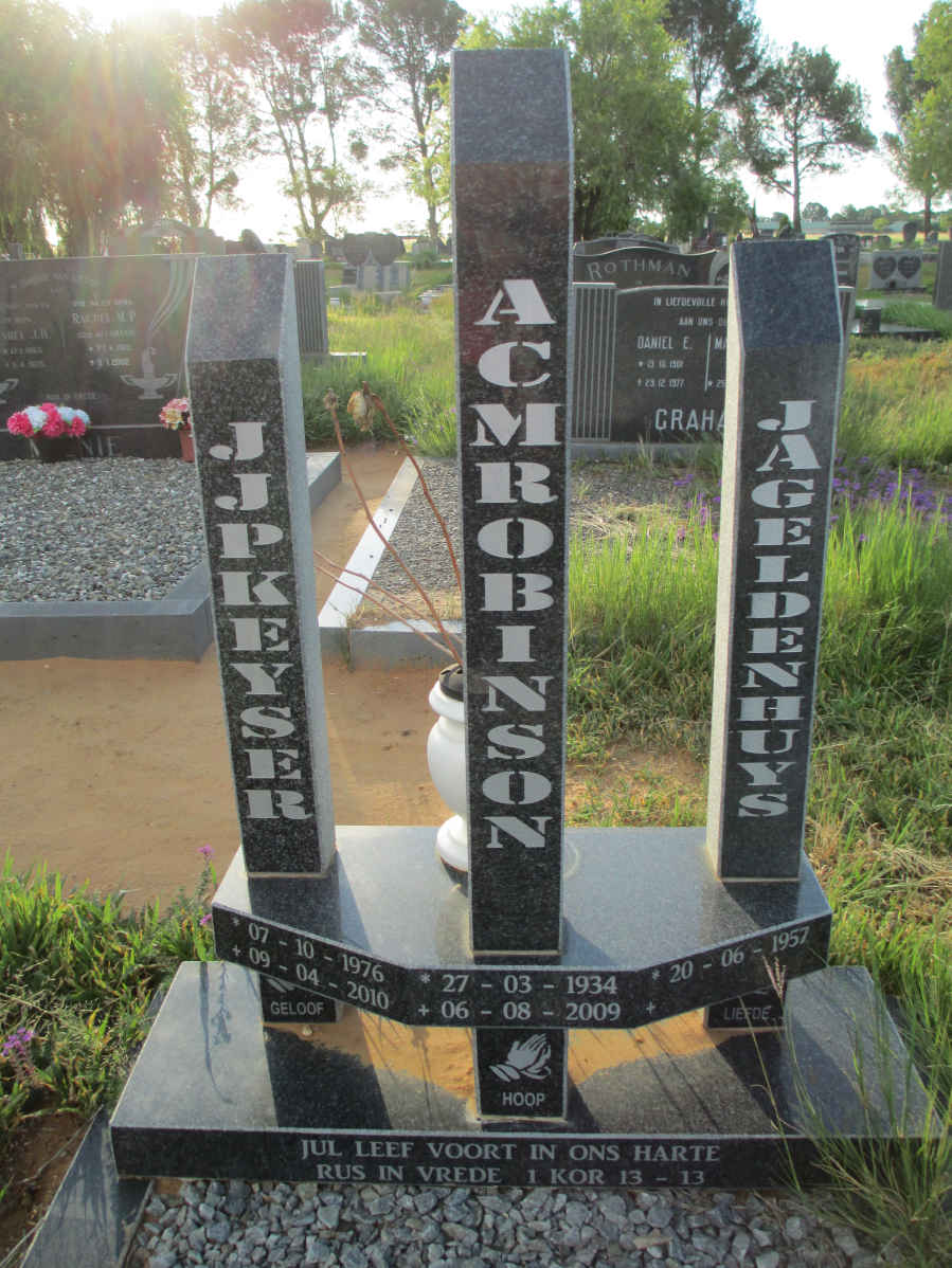 ROBINSON A.C.M. 1934-2009 :: GELDENHUYS J.A. 1957- :: KEYSER J.J.P. 1976-2010