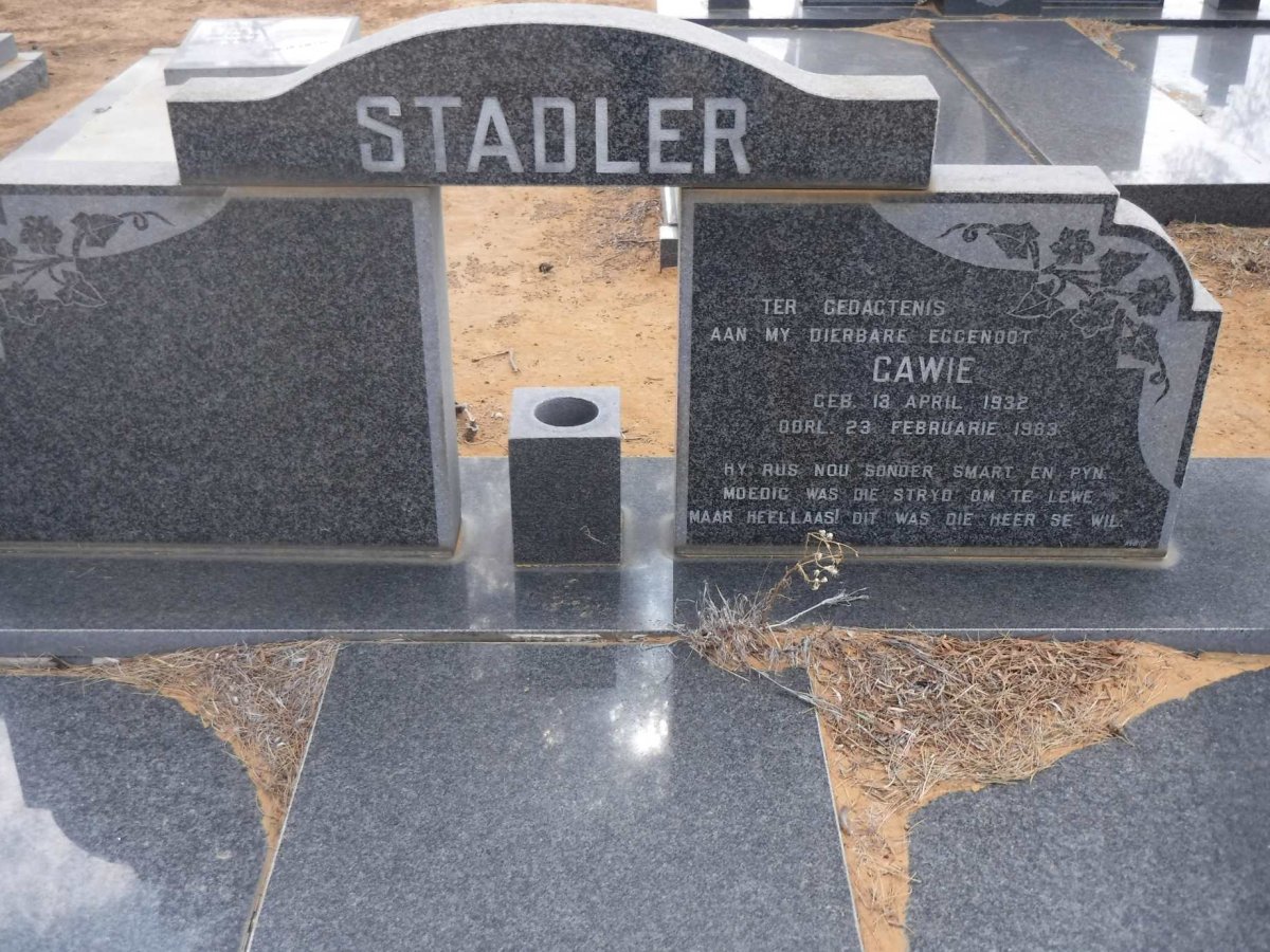 STADLER Gawie 1932-1983