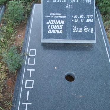 TOIT Johan Louis Anna, du 1917-2012