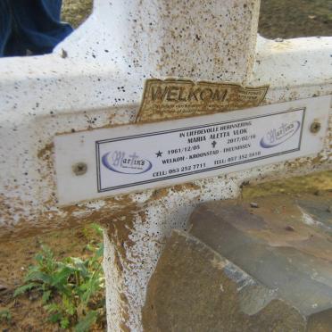 VLOK Maria Aletta 1961-2017