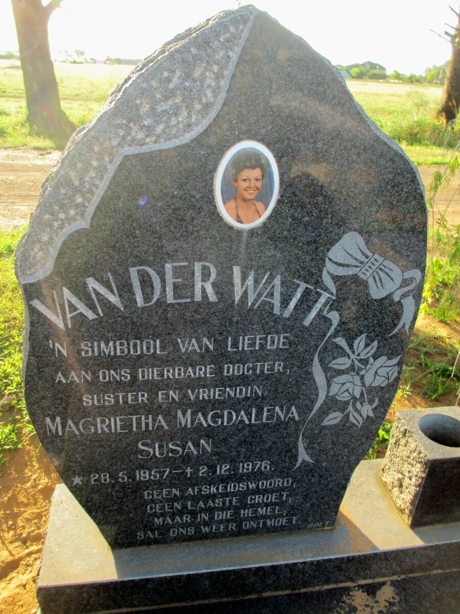 WATT Magrietha Magdalena Susan, van der 1957-1976