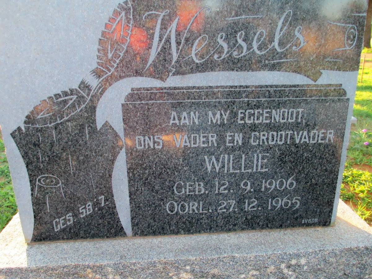 WESSELS Willie 1906-1965