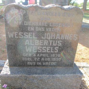 WESSELS Wessel Johannes Albertus 1878-1950