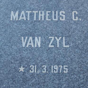 ZYL Mattheus C., van 1975-1975