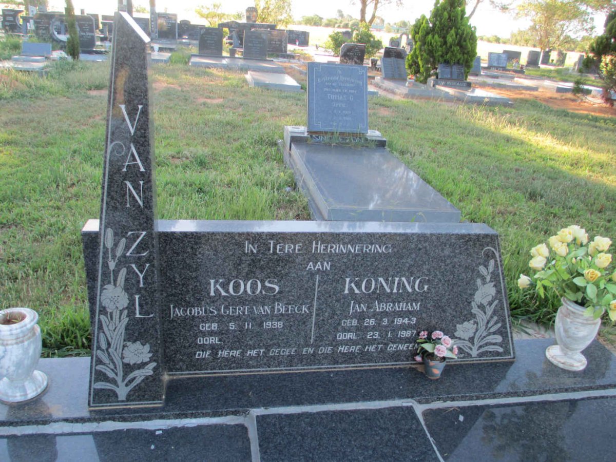 ZYL Jacobus Gert van Beeck, van 1938-  :: VAN ZYL Jan Abraham Koning 1943-1987