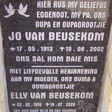 BEUSEKOM Jo, van 1913-2002 &amp; Elly 1910-2009