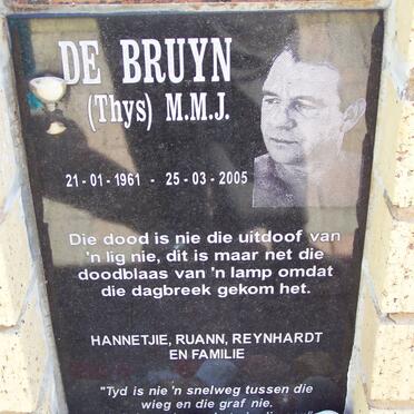 BRUYN M.M.J., de 1961-2005
