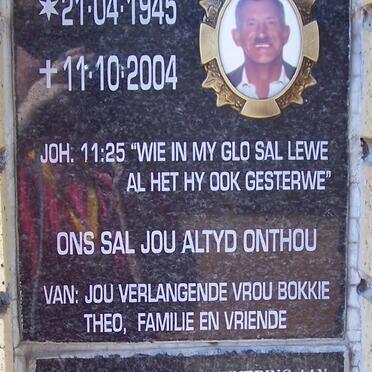 BADENHORST Ronald Digue 1945-2004 :: WOLMARANS Sarel Johannes 1918-2004