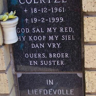 COERTZE Abraham J.J. 1961-1999 :: RAMAKER Gerrit Jan 1913-1995