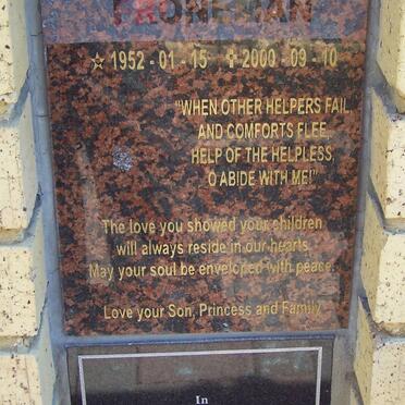 FRONEMAN Clive Willem 1952-2000 :: JOUBERT Bianca 1989-2007