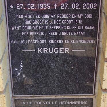 KRUGER :: COETZEE