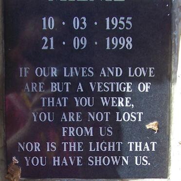 MIENIE Estelle 1955-1998 :: FRANKS John 1935-1997