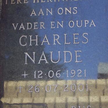 NAUDE Charles 1921-2001