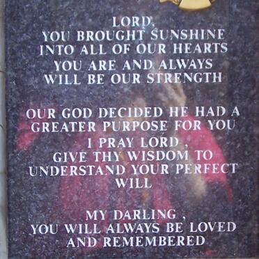 OLWAGEN Theunis C. 1959-2005 :: GALVIN Melvin Roger 1950-2006