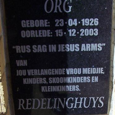REDELINGHUYS Org 1926-2003 :: LOTTER Christoffel Johannes 1925-2004