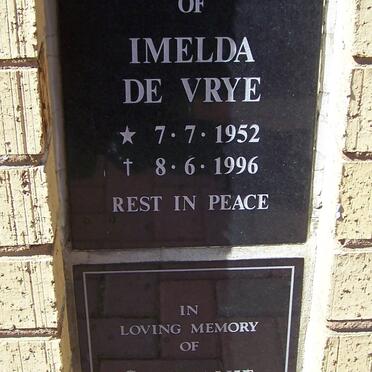 VRYE Imelda, de 1952-1996