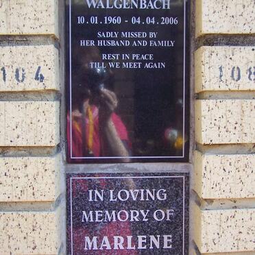 WALGENBACH S.J. 1960-2006 :: MOSTERT Marlene 1953-2006