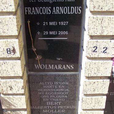 WOLMARANS Francois 1927-2006 :: MOLLER Albertus Petrus 1940-2006
